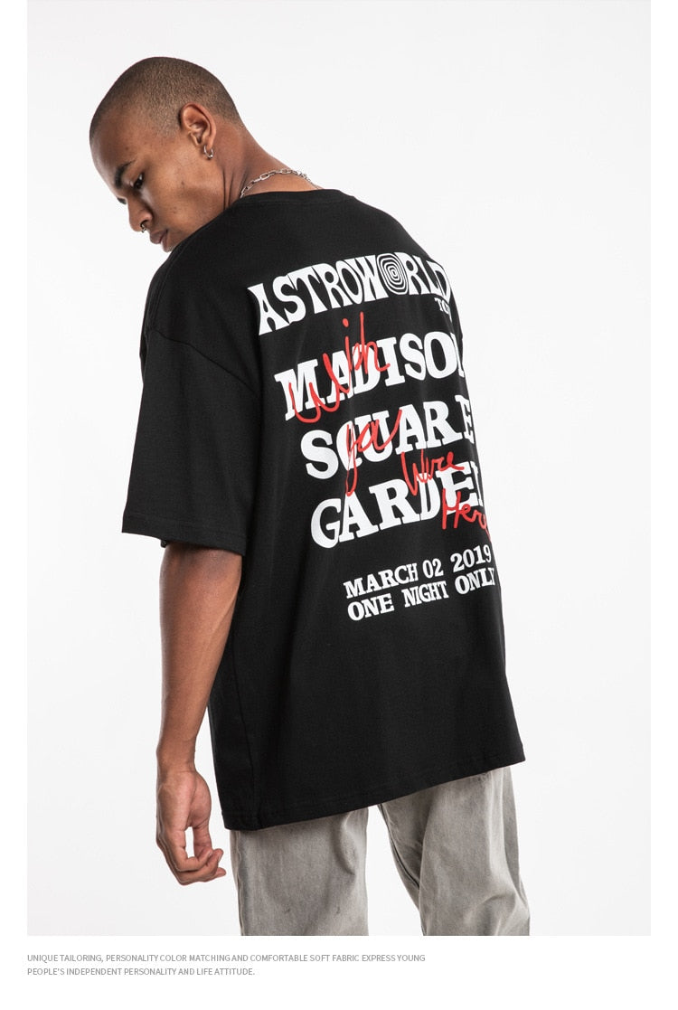 Travis Scotts ASTROWORLD Short Sleeve Oversized T-Shirt