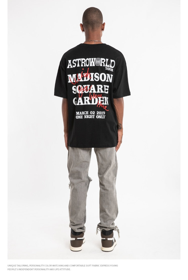 Travis Scotts ASTROWORLD Short Sleeve Oversized T-Shirt