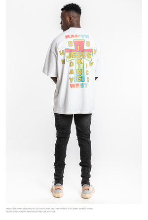 Kanye Jesus Is King Short Sleeve Oversized T-Shirt