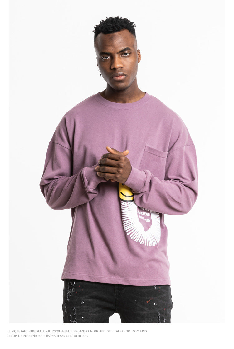 Smile Face Graphic Sweatshirt