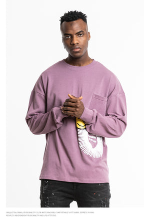 Smile Face Graphic Sweatshirt