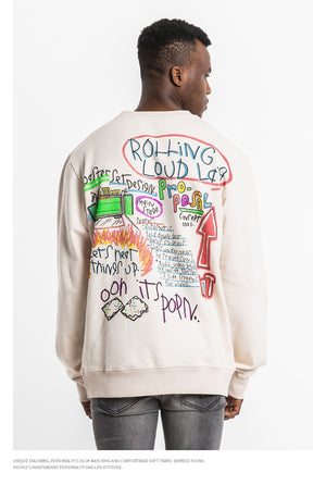 Graffiti Print Sweatshirt