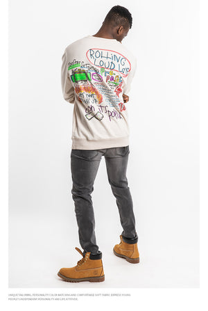 Graffiti Print Sweatshirt