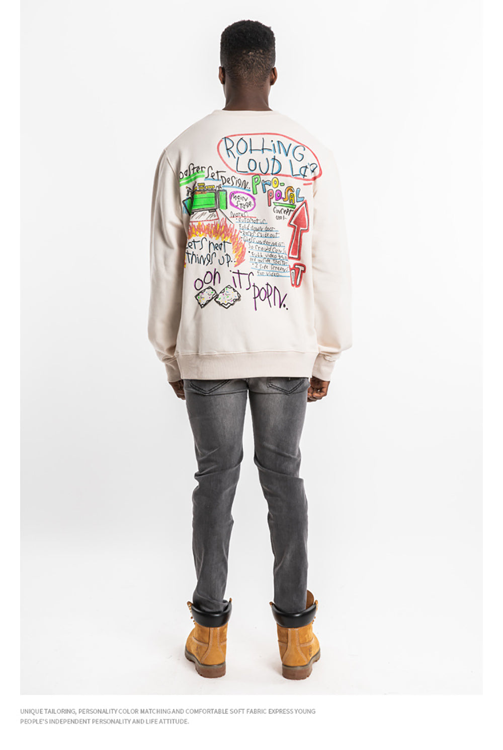 Graffiti Print Sweatshirt