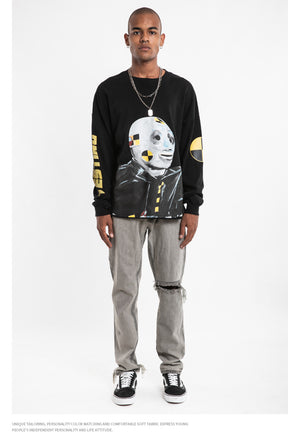 Asap Rocky Face Abstract Robot Sweatshirt