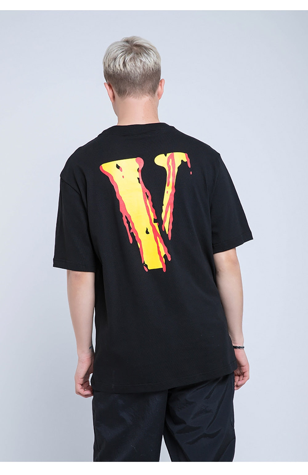 Bloody Smile Face Short Sleeve Oversized T-Shirt