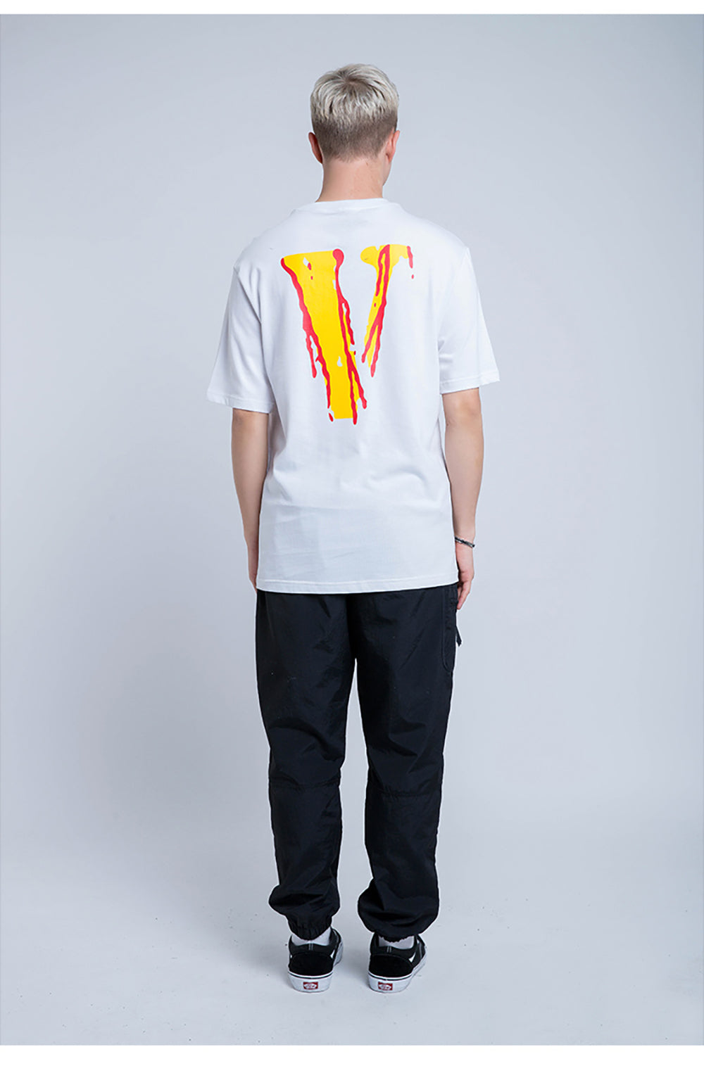 Bloody Smile Face Short Sleeve Oversized T-Shirt