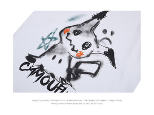 Pikachu Camouflage Short Sleeve Oversized T-Shirt