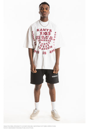 Kanye Jesus Is King Short Sleeve Oversized T-Shirt