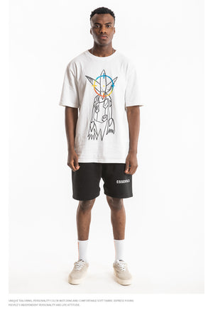 Nagri Graphs Short Sleeve Oversized T-Shirt