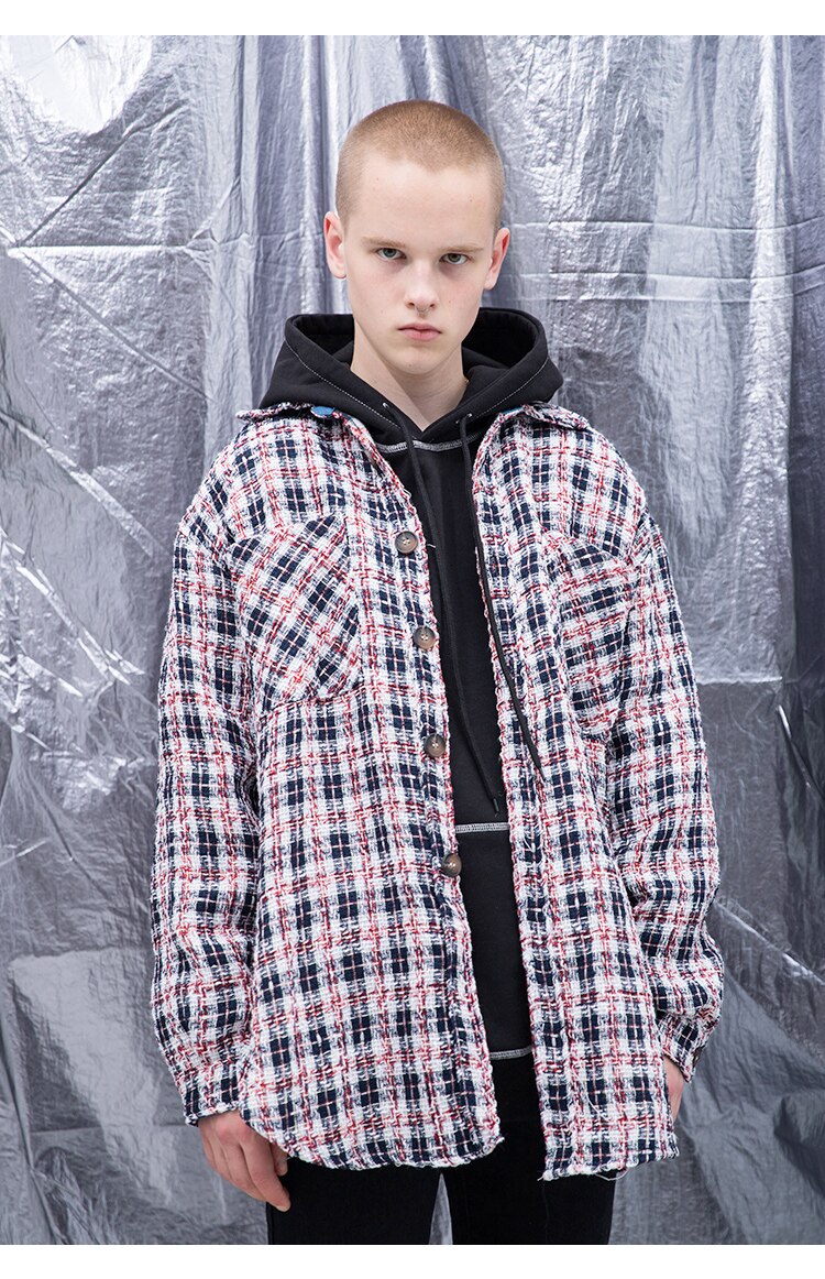 Plaid Coat Vintage Coat Jacket