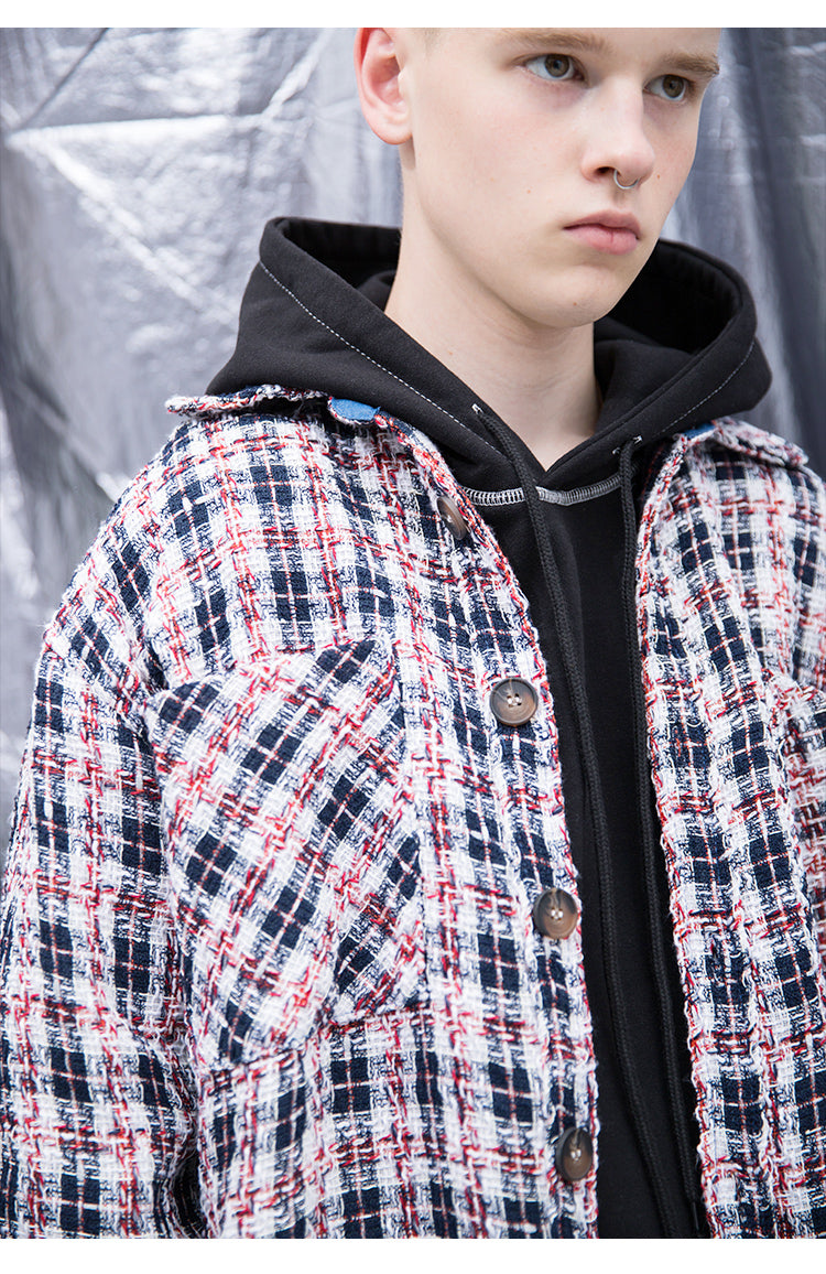 Plaid Coat Vintage Coat Jacket