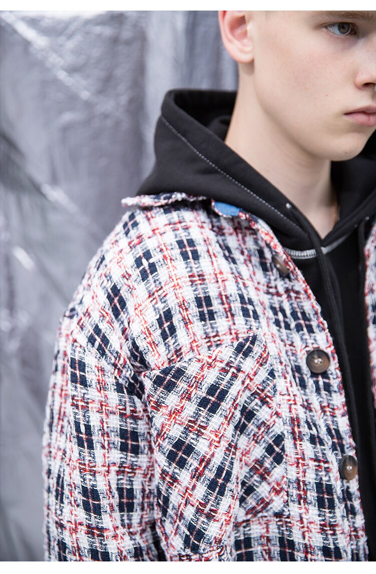 Plaid Coat Vintage Coat Jacket
