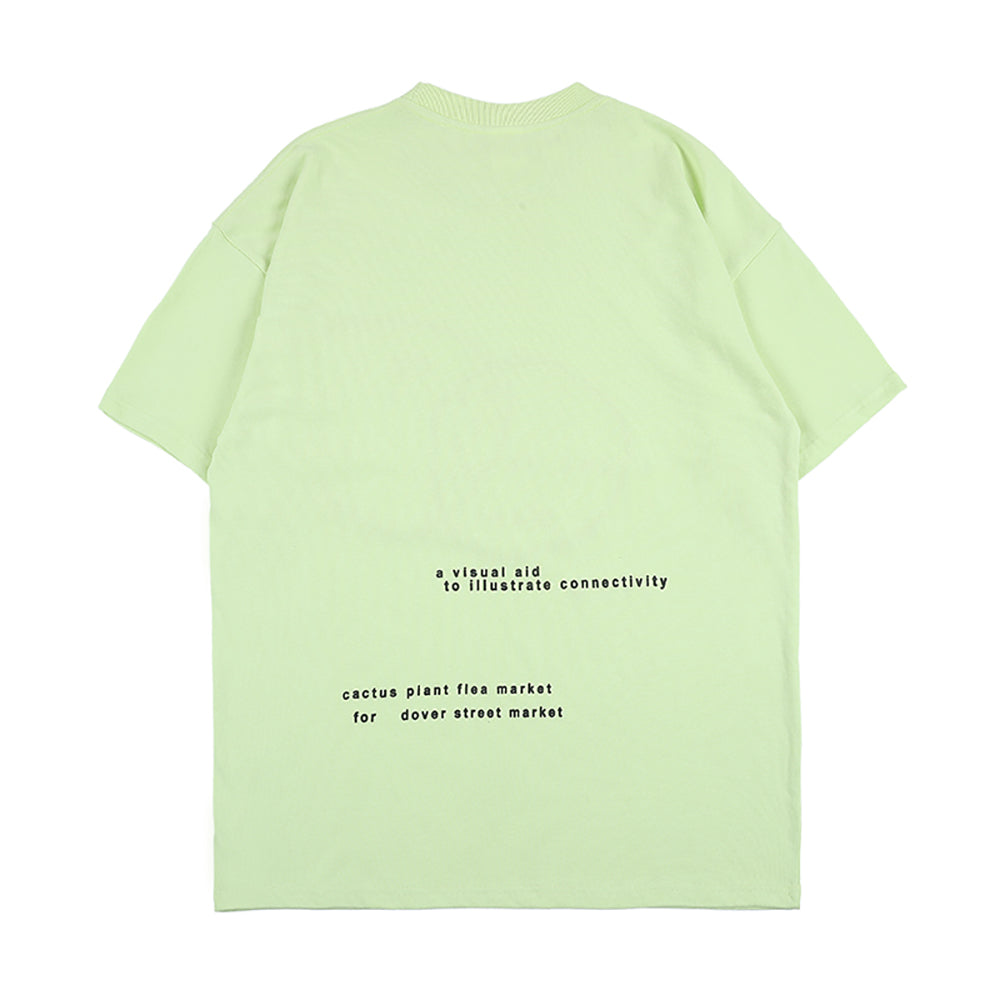 Green Phosphor Short Sleeve Oversized T-Shirt