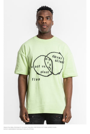 Green Phosphor Short Sleeve Oversized T-Shirt