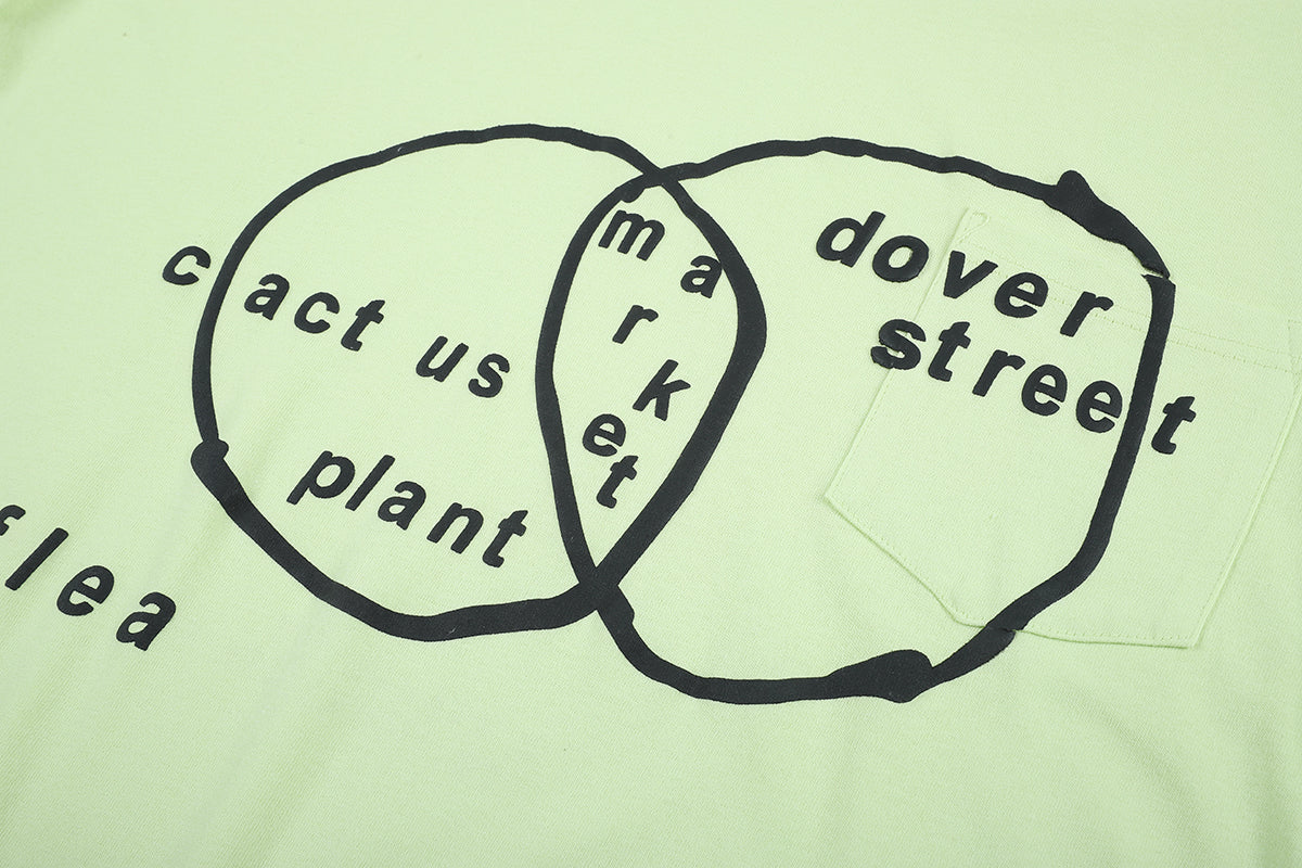 Green Phosphor Short Sleeve Oversized T-Shirt