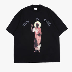 Kanye Jesus Is King Short Sleeve Oversized T-Shirt