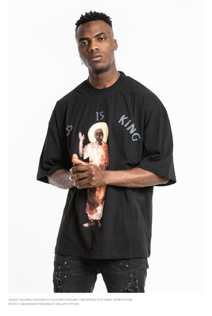 Kanye Jesus Is King Short Sleeve Oversized T-Shirt