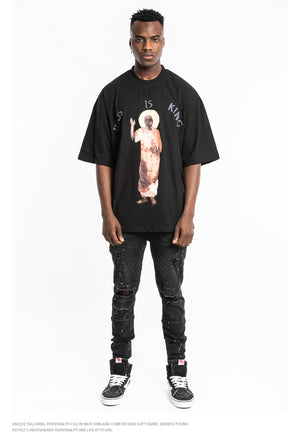 Kanye Jesus Is King Short Sleeve Oversized T-Shirt