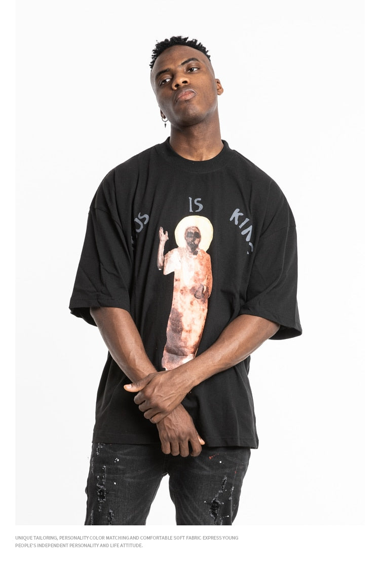 Kanye Jesus Is King Short Sleeve Oversized T-Shirt