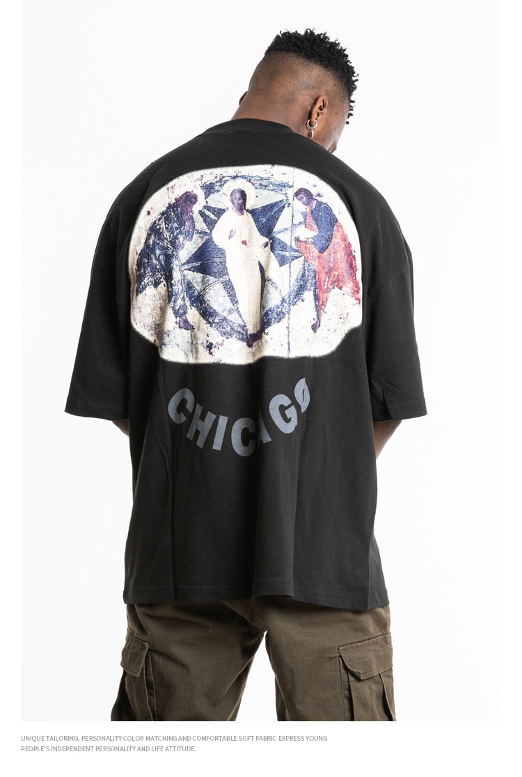 Kanye Jesus Is King Short Sleeve Oversized T-Shirt