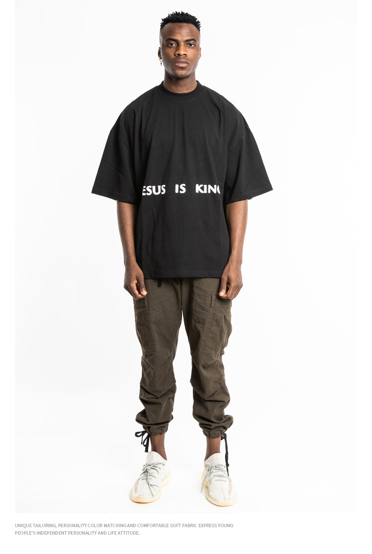 Kanye Jesus Is King Short Sleeve Oversized T-Shirt