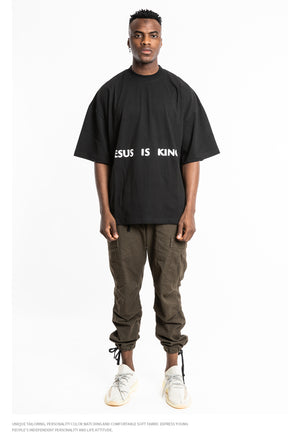 Kanye Jesus Is King Short Sleeve Oversized T-Shirt