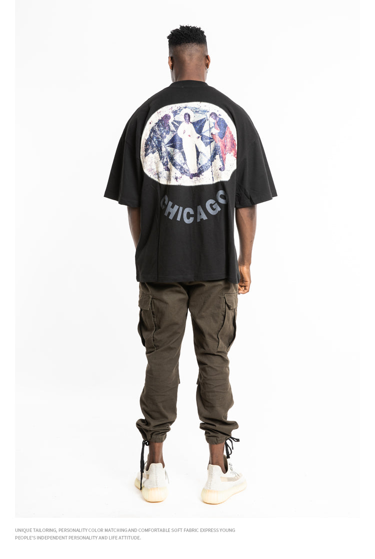 Kanye Jesus Is King Short Sleeve Oversized T-Shirt