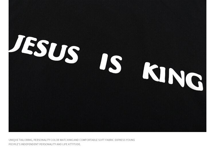 Kanye Jesus Is King Short Sleeve Oversized T-Shirt