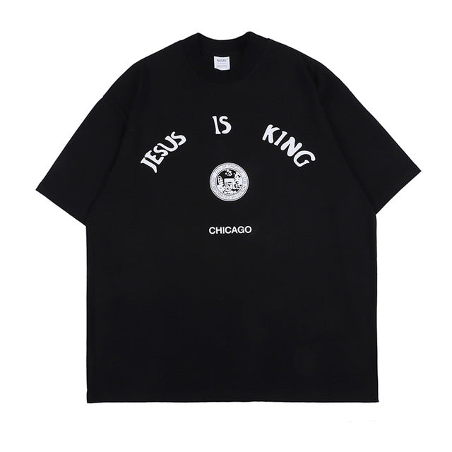 Kanye Jesus Is King Short Sleeve Oversized T-Shirt