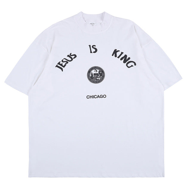 Kanye Jesus Is King Short Sleeve Oversized T-Shirt