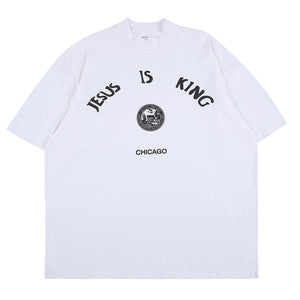 Kanye Jesus Is King Short Sleeve Oversized T-Shirt