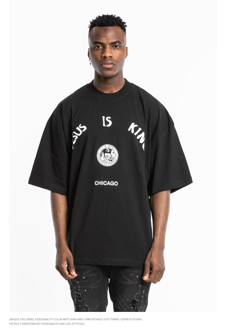 Kanye Jesus Is King Short Sleeve Oversized T-Shirt