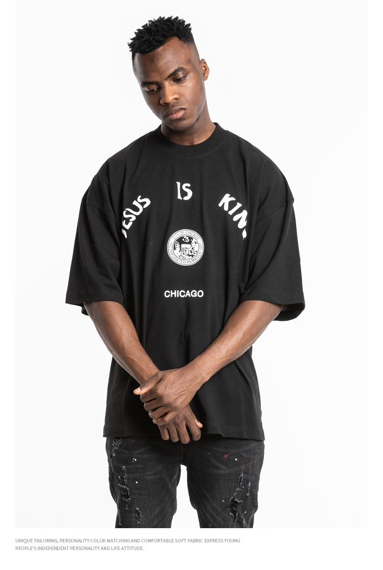 Kanye Jesus Is King Short Sleeve Oversized T-Shirt