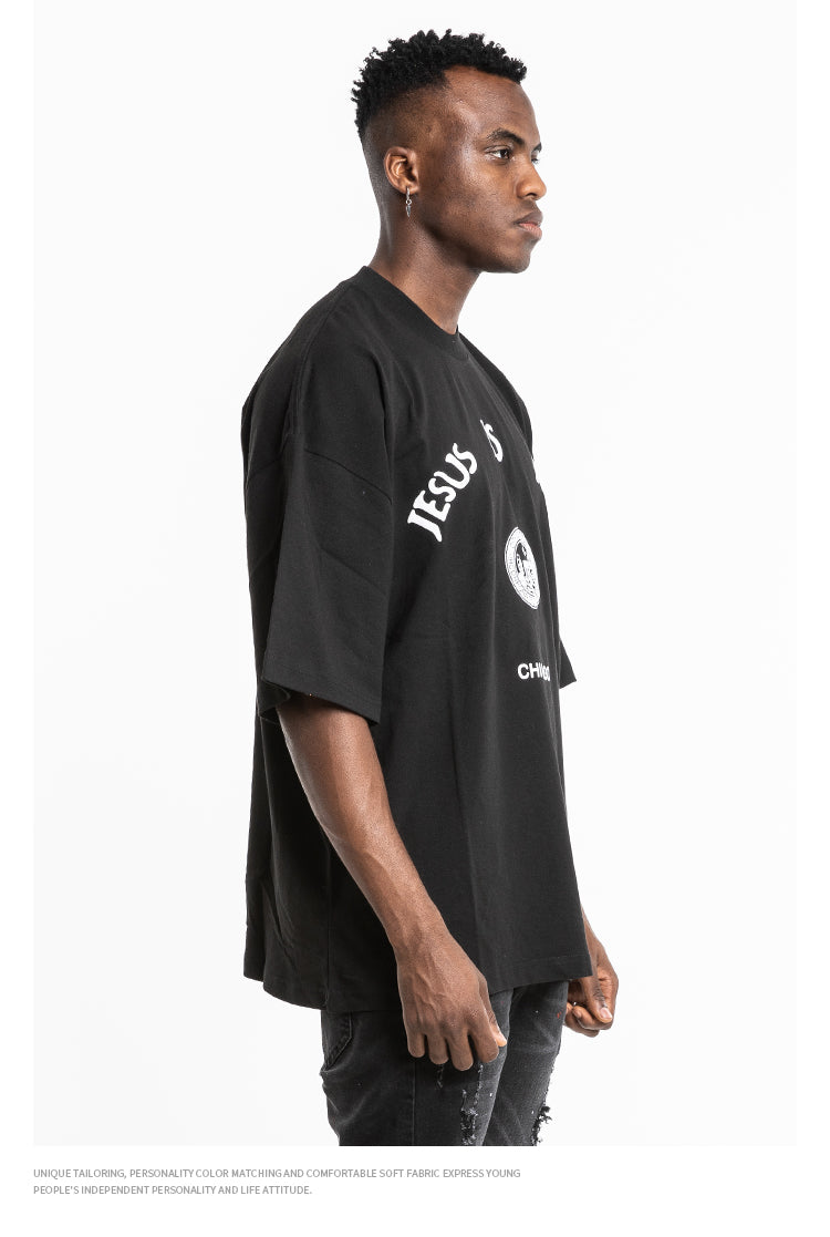 Kanye Jesus Is King Short Sleeve Oversized T-Shirt