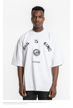 Kanye Jesus Is King Short Sleeve Oversized T-Shirt
