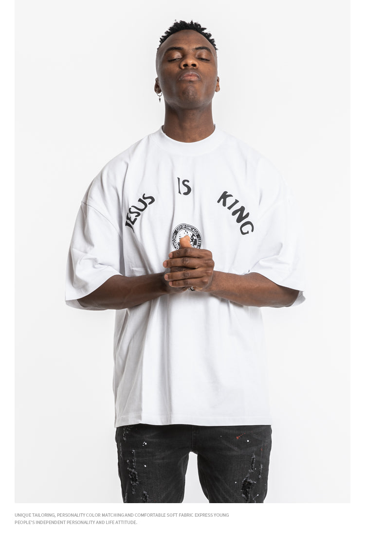 Kanye Jesus Is King Short Sleeve Oversized T-Shirt
