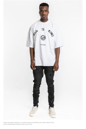 Kanye Jesus Is King Short Sleeve Oversized T-Shirt