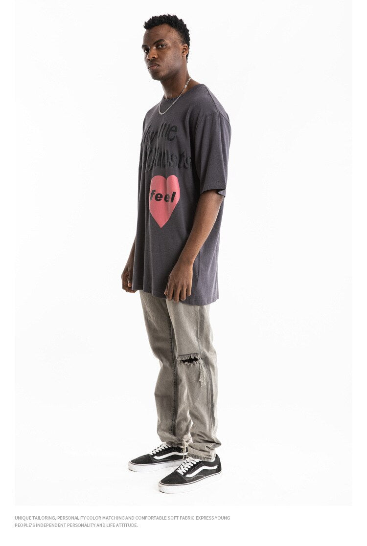 Kanye LUCKY ME I SEE GHOSTS Short Sleeve Oversized T-Shirt
