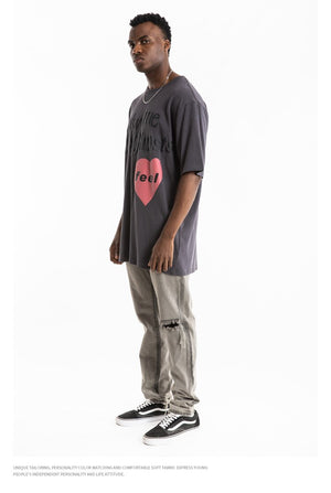 Kanye LUCKY ME I SEE GHOSTS Short Sleeve Oversized T-Shirt