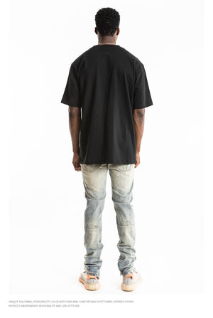 Kanye LUCKY ME I SEE GHOSTS Short Sleeve Oversized T-Shirt