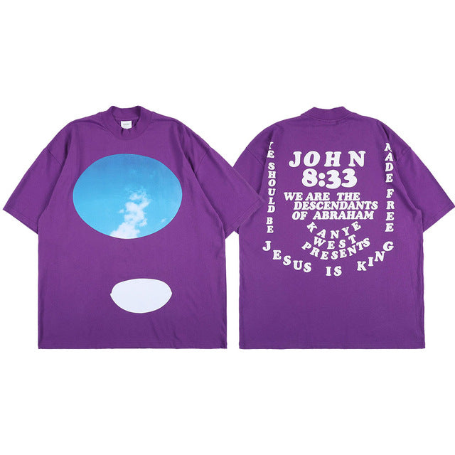 Kanye Jesus Is King Short Sleeve Oversized T-Shirt