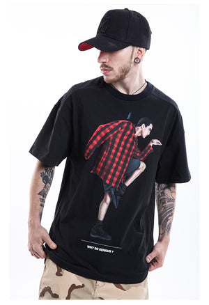 Why So Serious? Short Sleeve Oversized T-Shirt