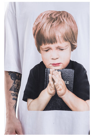 Little Boy Short Sleeve Oversized T-Shirt