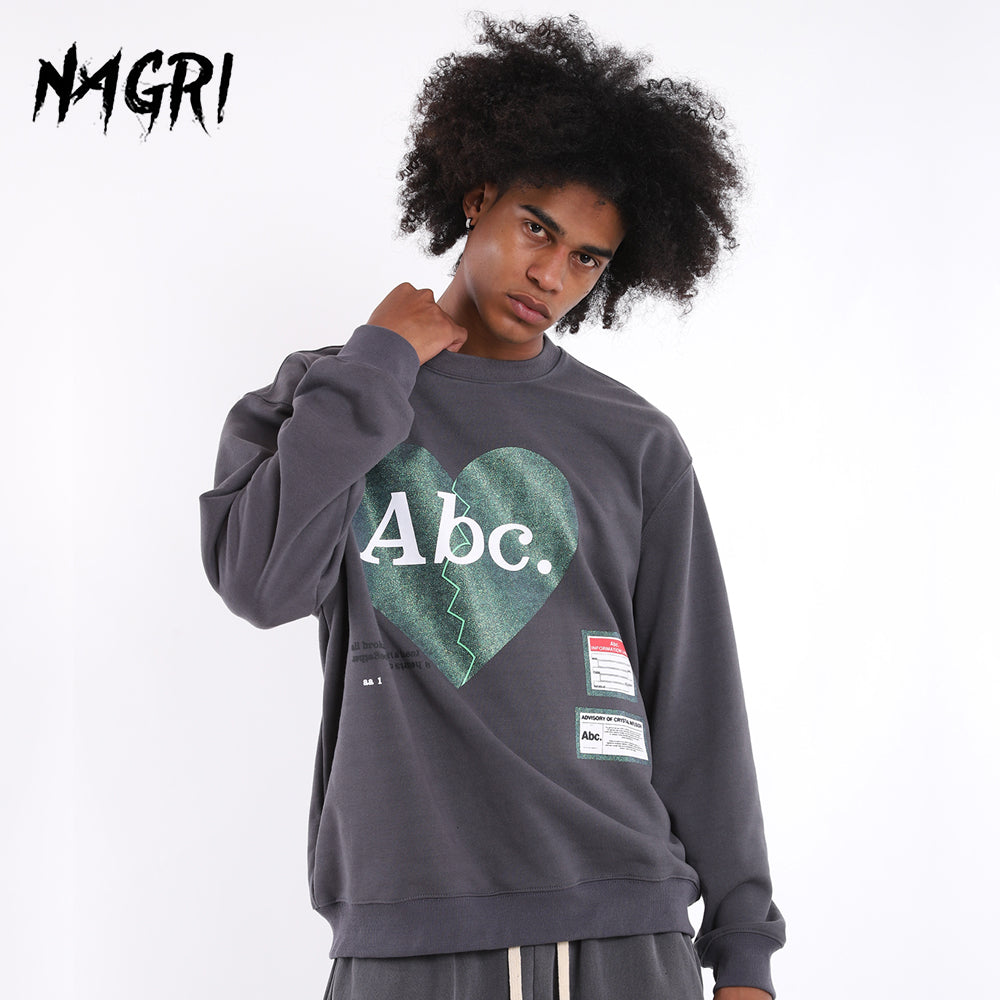 Abc Letter Graphic Sweatshirt