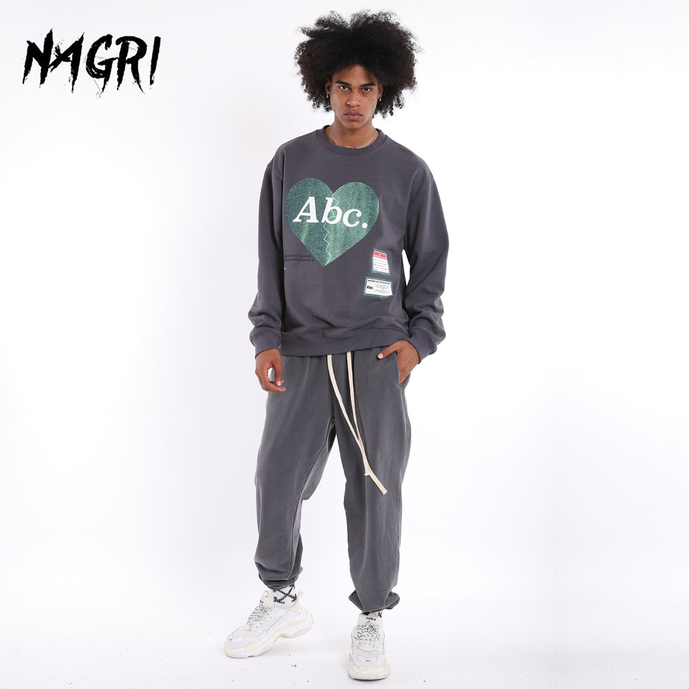 Abc Letter Graphic Sweatshirt