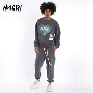 Abc Letter Graphic Sweatshirt