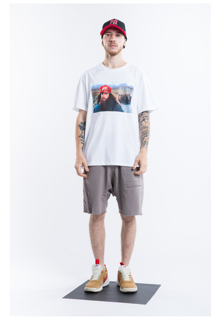 Beard Man Short Sleeve Oversized T-Shirt