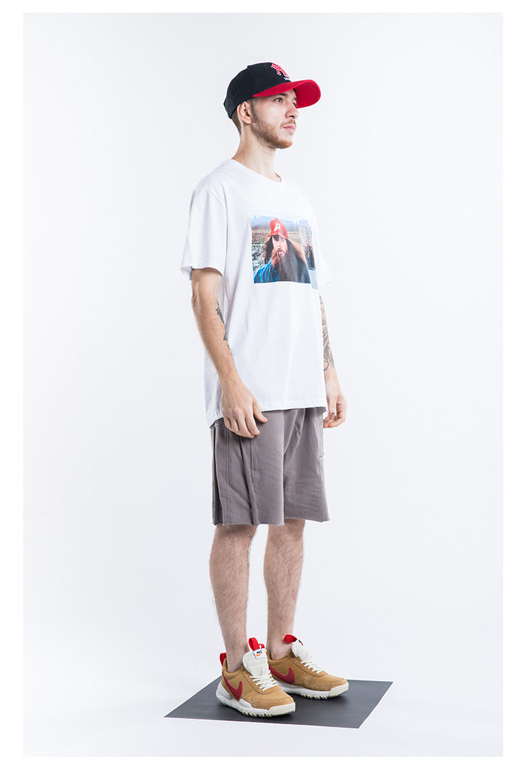 Beard Man Short Sleeve Oversized T-Shirt