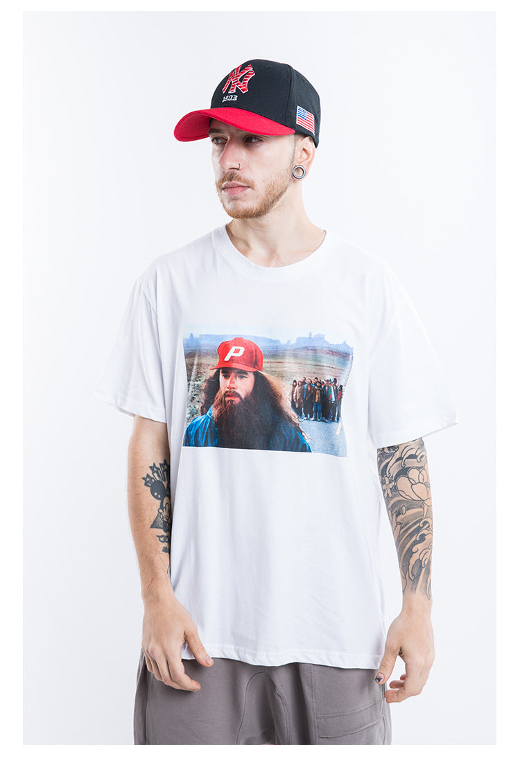 Beard Man Short Sleeve Oversized T-Shirt